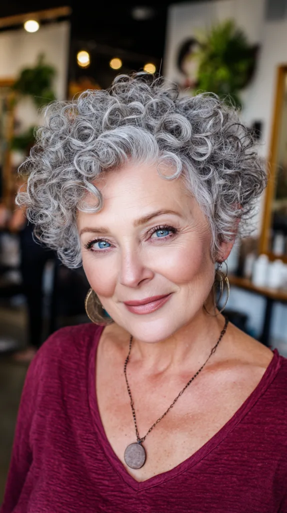 Chic Short Curly Cut with Defined Curls