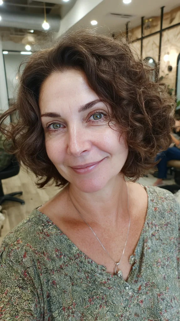 Chic Short Curly Cut with Soft Volume