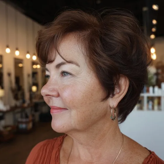 Chic Short Curly Cut with Soft Volume