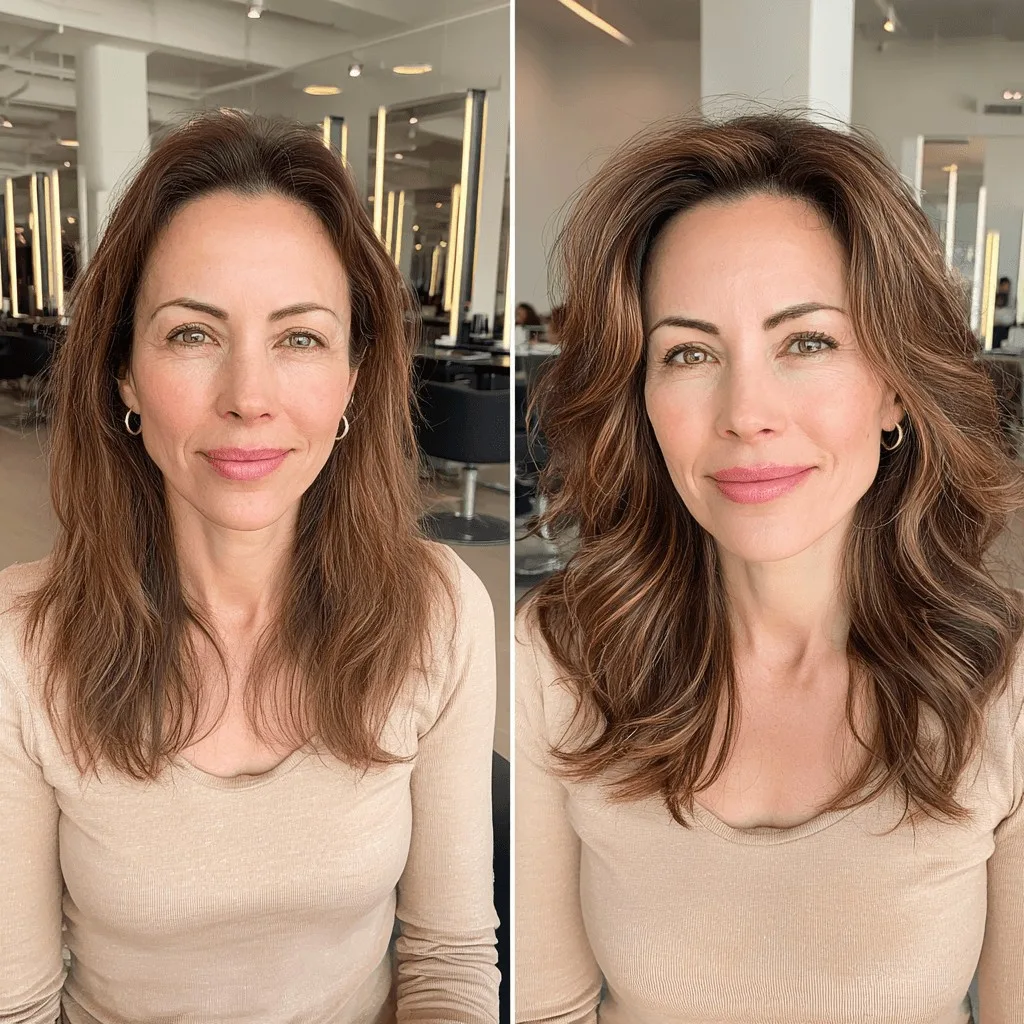 Chic Shoulder-Length Wavy Layers