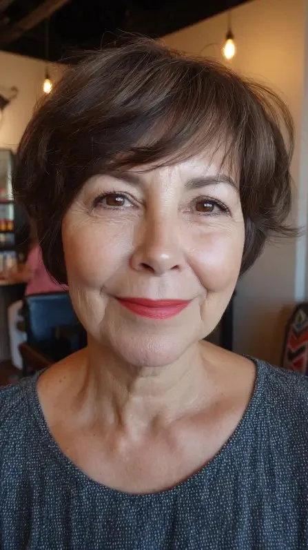 Chic Soft Layered Pixie Bob with Gentle Volume