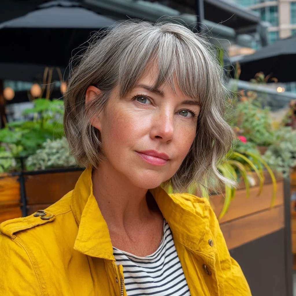 Chic Soft Textured Bob with Subtle Waves