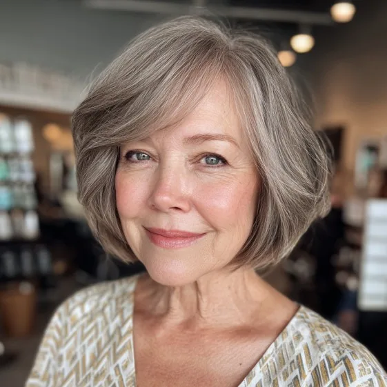 Chic Softly Layered Bob with Natural Volume