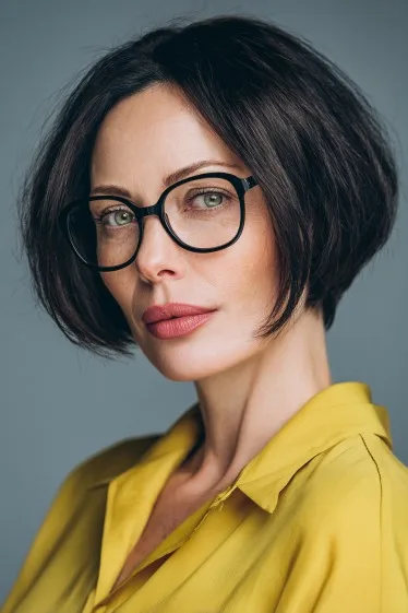 Chic Stacked Bob with Soft Textured Layers