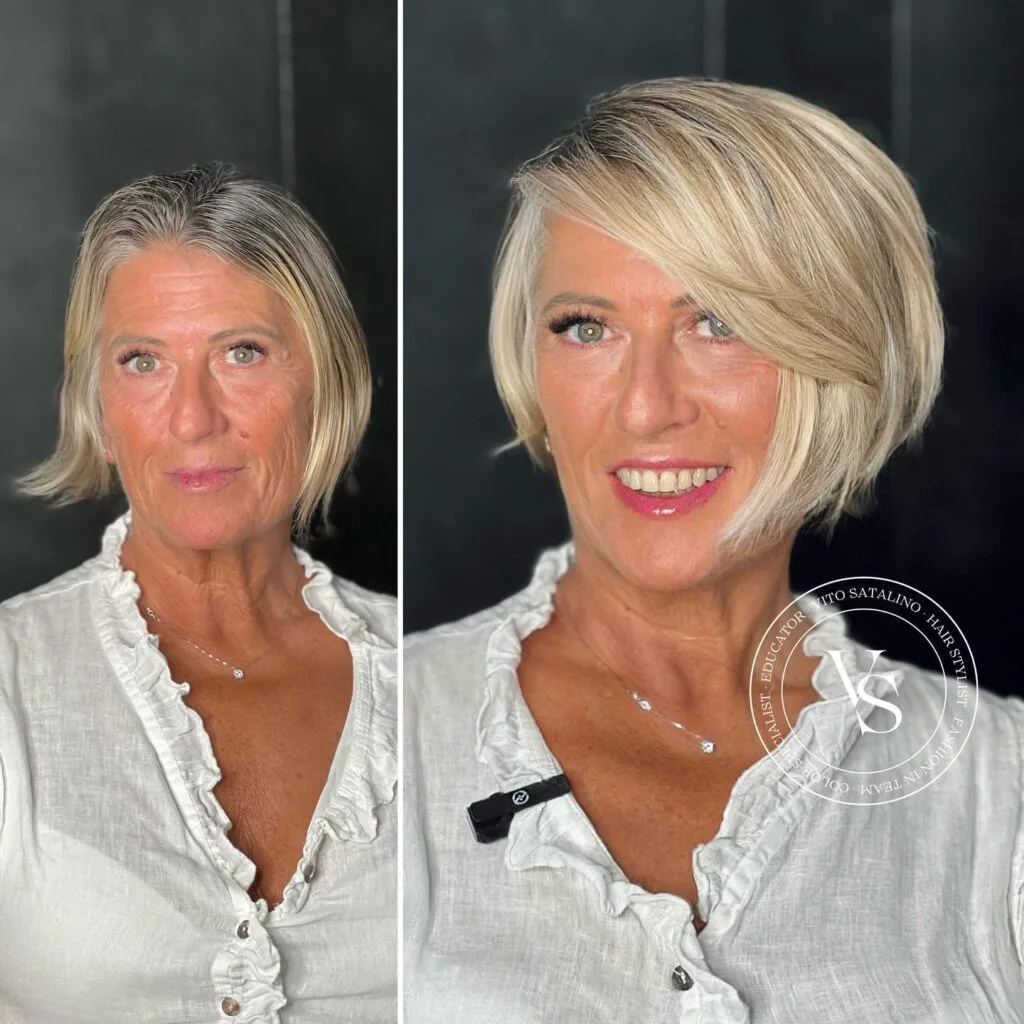 Chic Textured Bob with Side Bangs