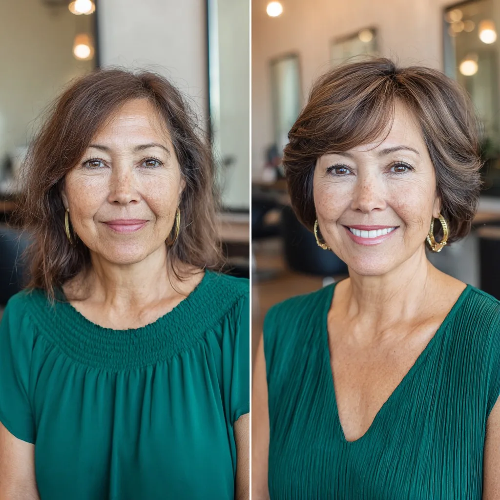 Chic Textured Bob with Soft Side Bangs
