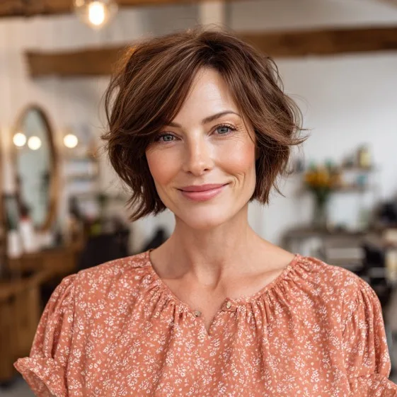 Chic Textured Bob with Soft Volume
