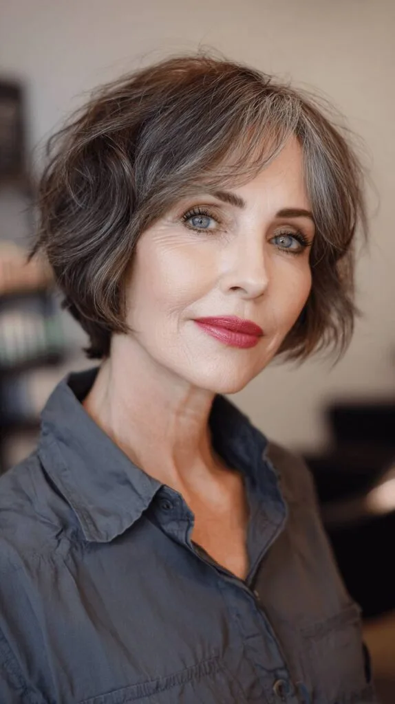 Chic Textured Bob with Soft Waves