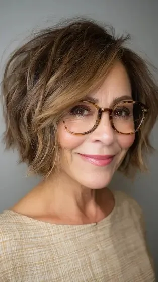 Chic Textured Bob with Soft Waves
