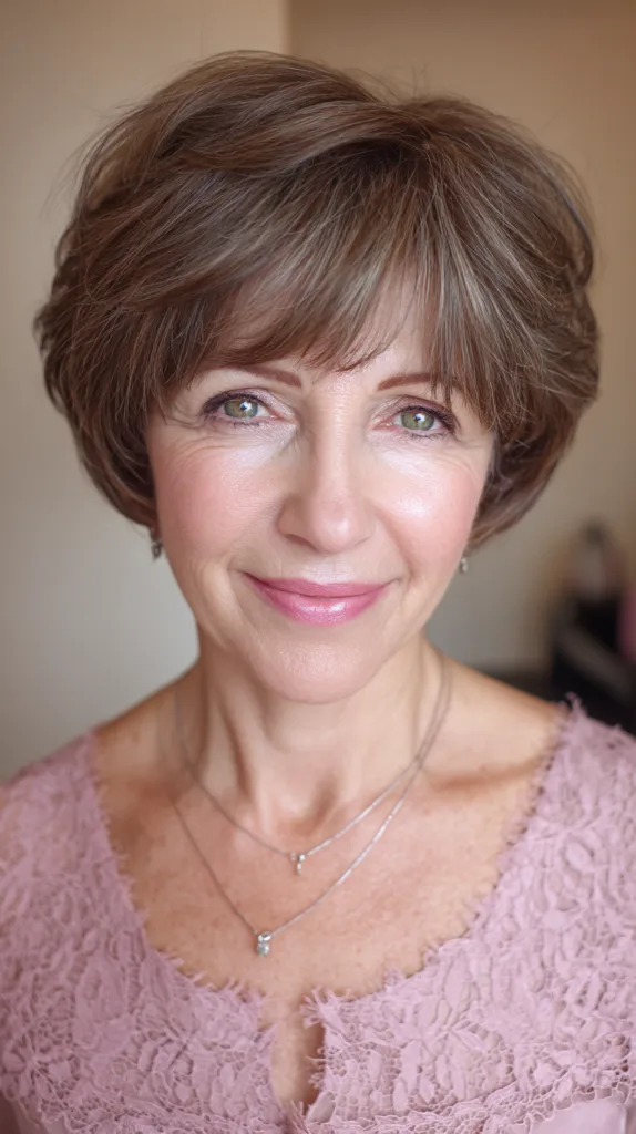 Chic Textured Bob with Subtle Highlights