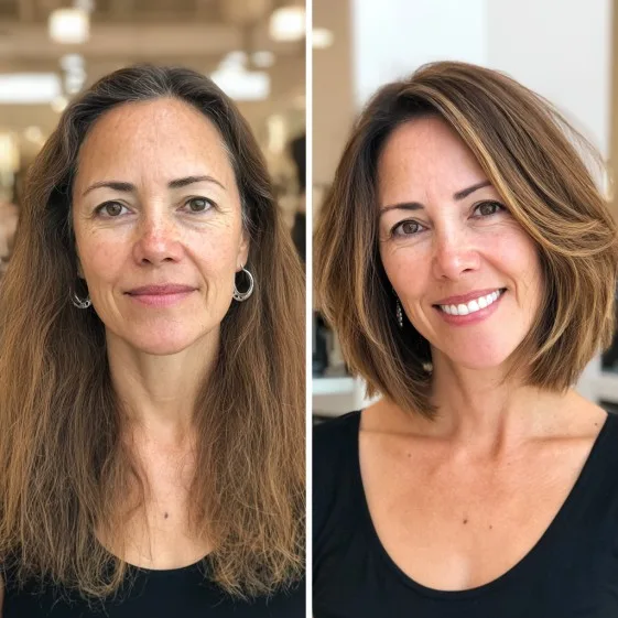 Chic Textured Bob with Subtle Layers