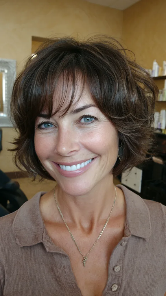 Chic Textured Chin-Length Bob with Soft Layers