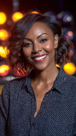 Chic Textured Loose Waves with Side Part