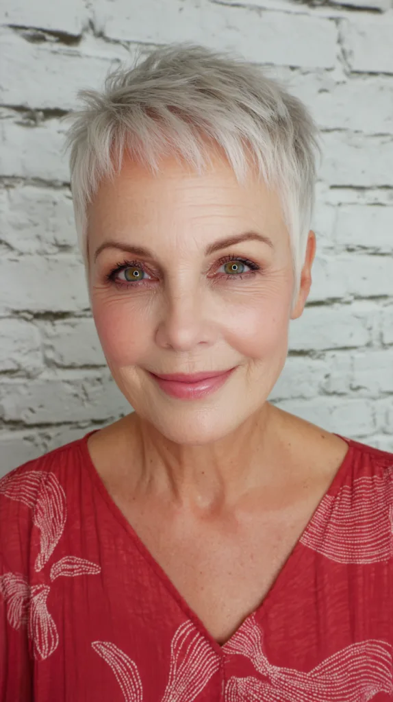 Chic Textured Micro Pixie with Subtle Layers