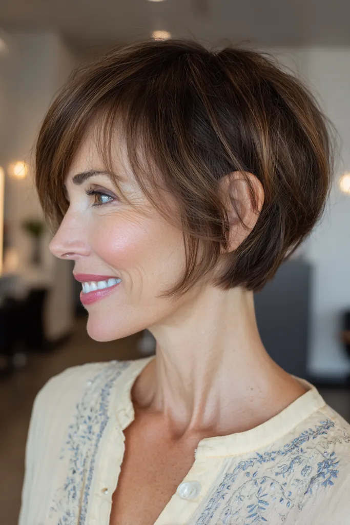 Chic Textured Pixie Bob with Soft Flicks