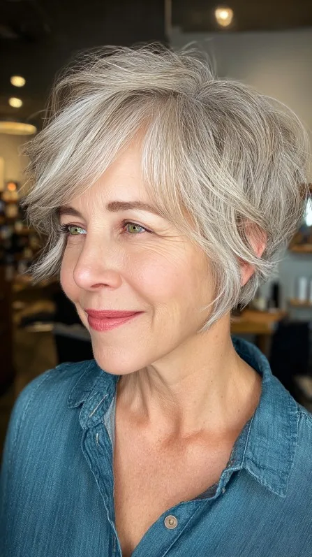 Chic Textured Pixie Bob with Soft Volume