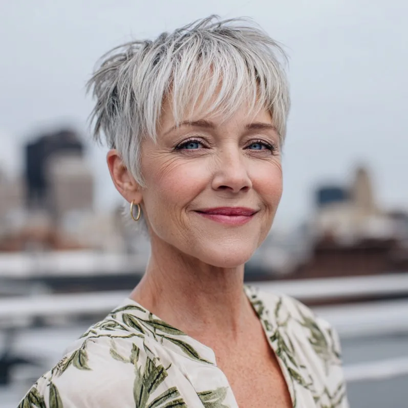 Chic Textured Pixie Cut with Soft Layers