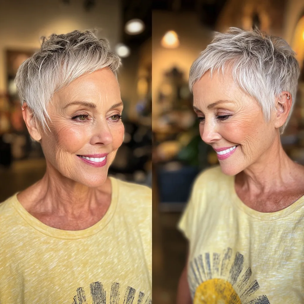 Chic Textured Pixie Cut with Softly Defined Layers