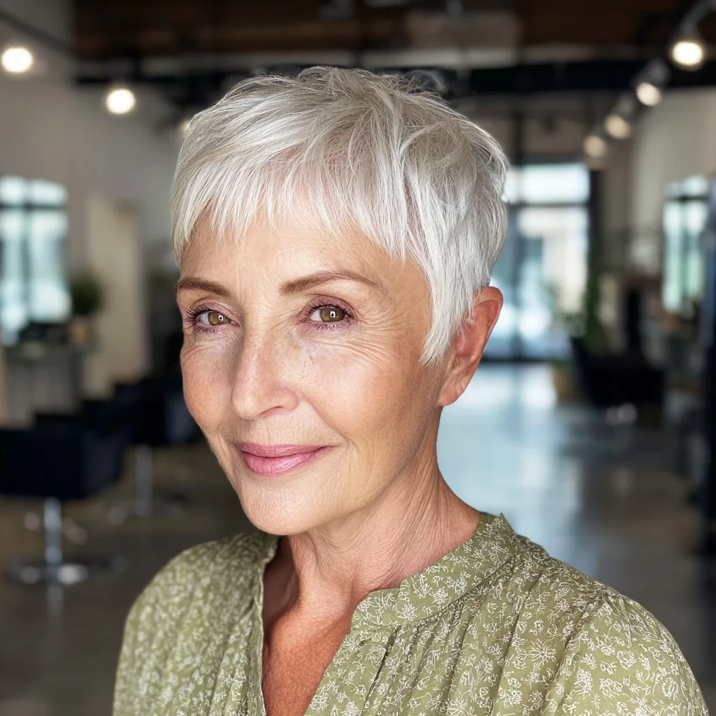 Chic Textured Pixie Cut with Subtle Volume