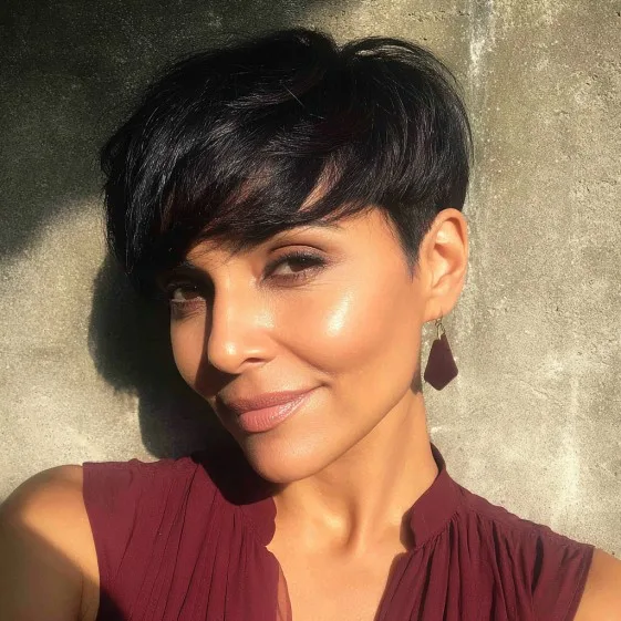 Chic Textured Pixie with Soft Fringe