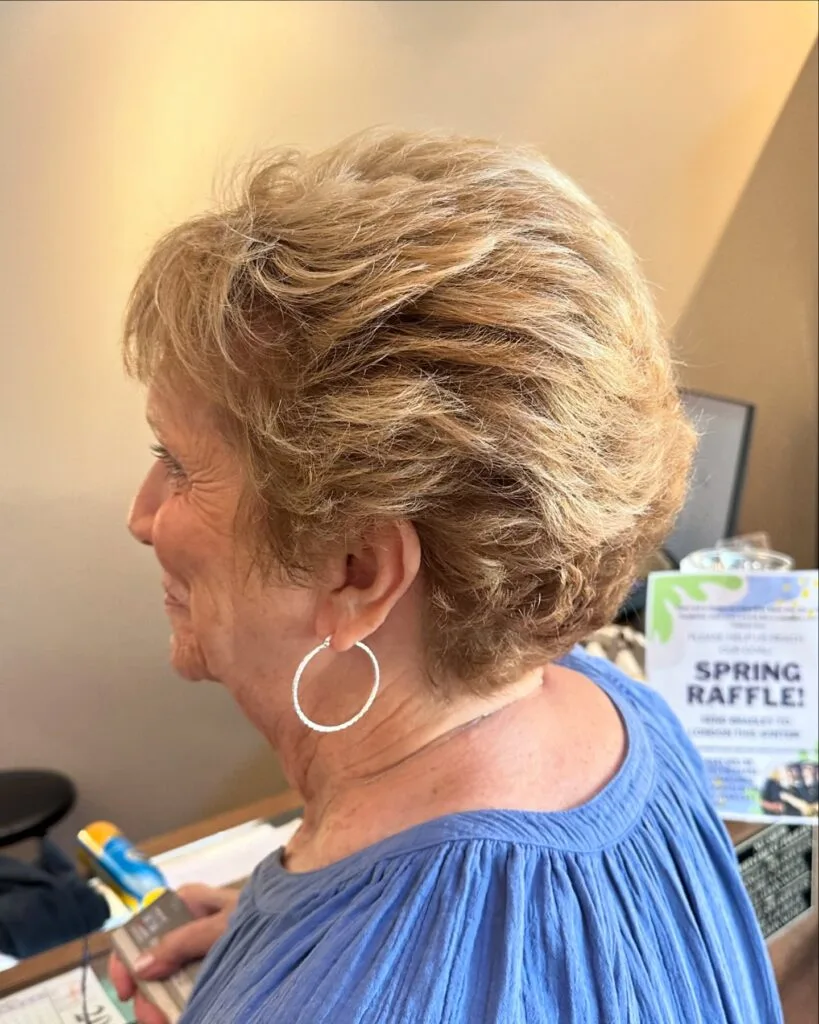 Chic Textured Pixie with Soft Volume for Women Over 60
