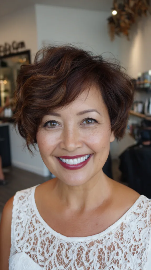 Chic Textured Short Cut with Soft Waves