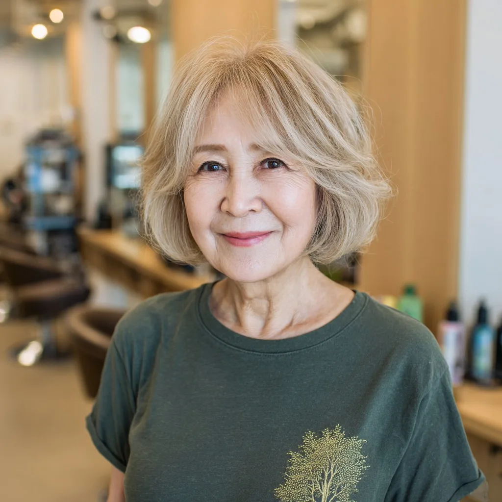 Choppy Layered Shaggy Bob with Soft Volume