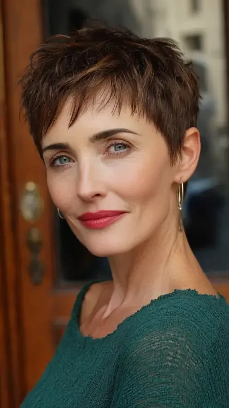 Choppy Textured Pixie Cut with Lively Layers