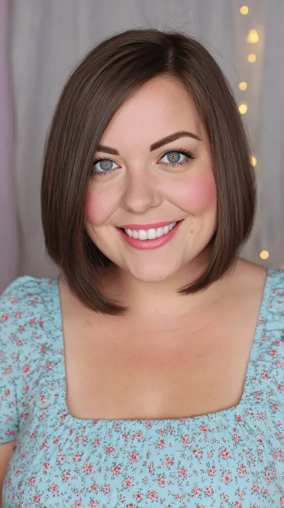 Classic Blunt Bob with Subtle Movement