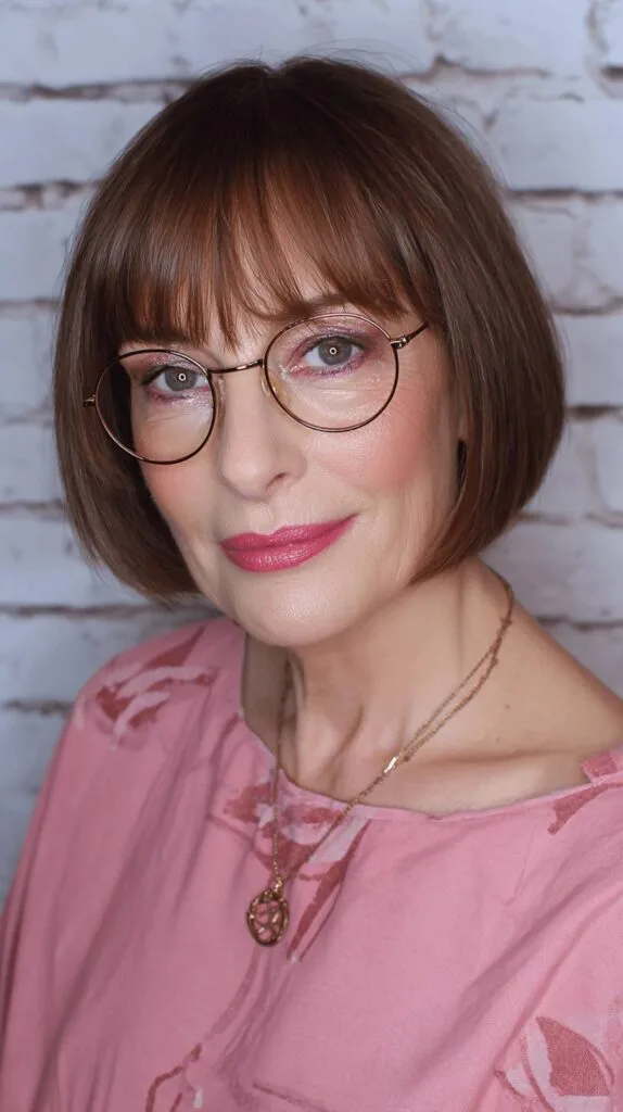 Classic Curved Bob with Soft Bangs