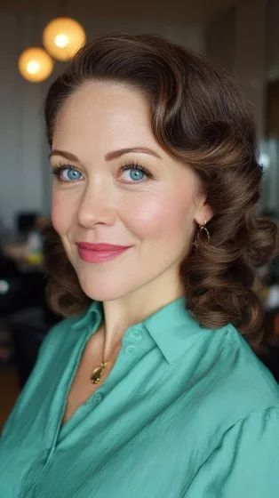 Classic Vintage Curls with Soft Volume