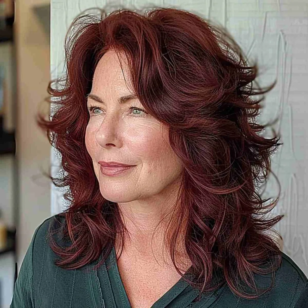 Deep Cherry Red Hair