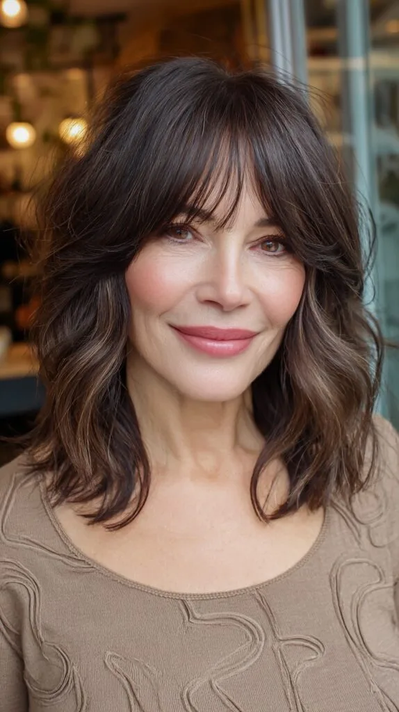 Dynamic Chestnut Waves with Delicate Fringe