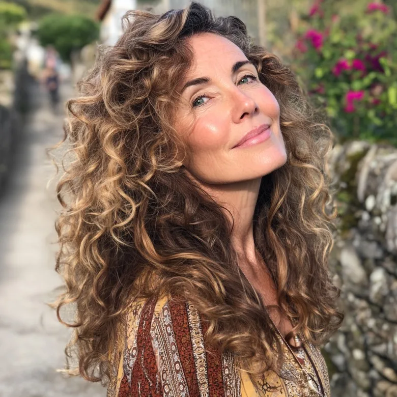 Dynamic Curly Haircut with Soft Layers
