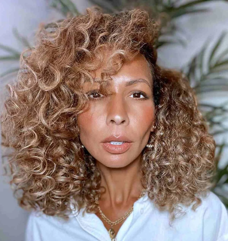 Dynamic Spiral Curls for Black Woman Over 40
