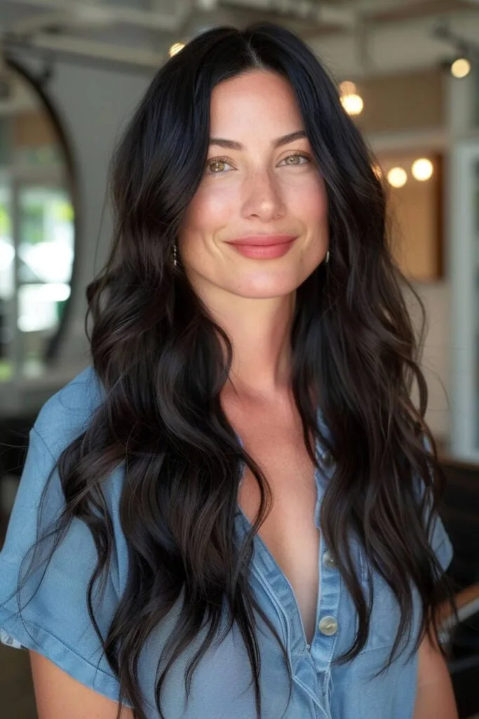 Effortless Beach Waves for a 40-Year-Old Woman