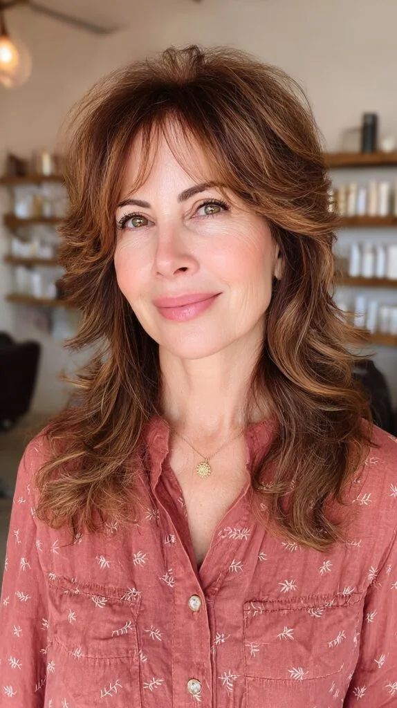 Effortless Tousled Layers for Medium Hair