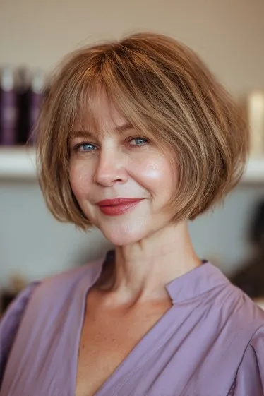 Effortlessly Chic Layered Baby Bob