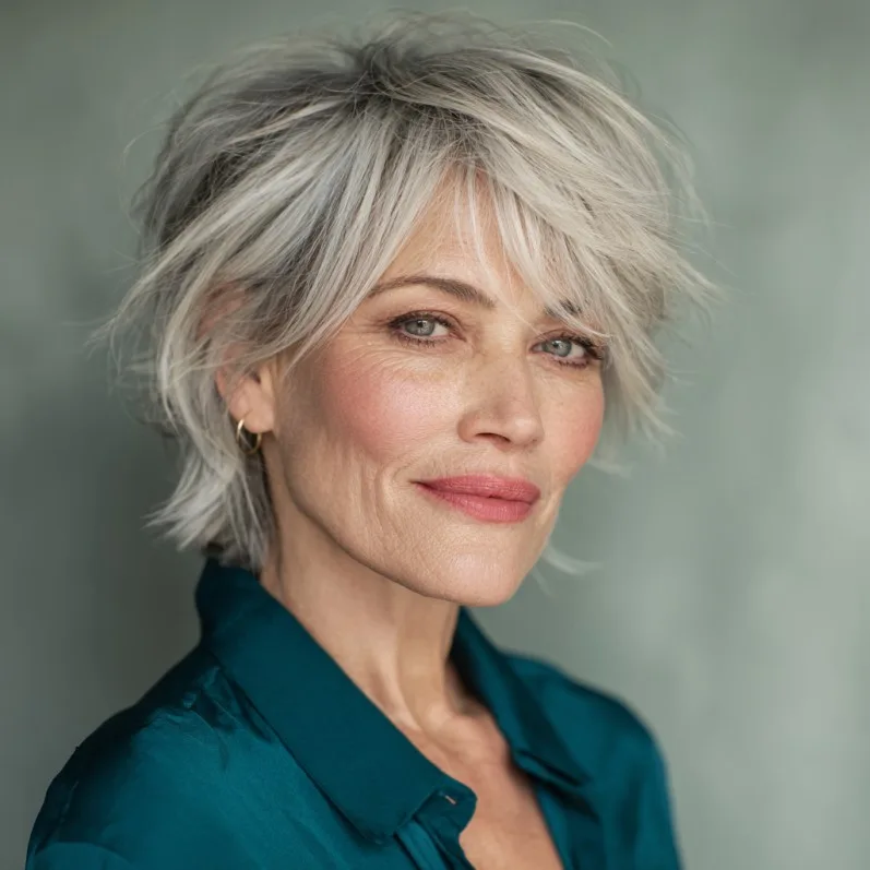 Effortlessly Chic Textured Pixie with Soft Layers