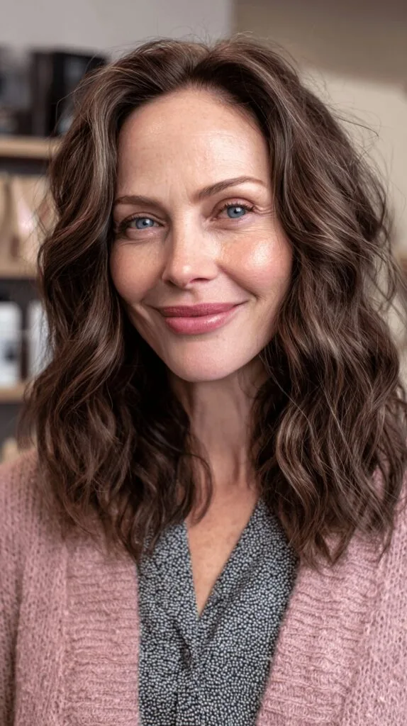 Effortlessly Chic Wavy Mid-Length Cut