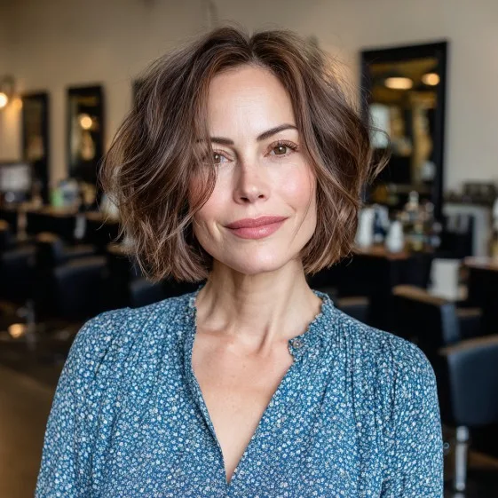 Effortlessly Textured Bob with Soft Movement