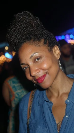 Elegant High Bun with Intricate Twists