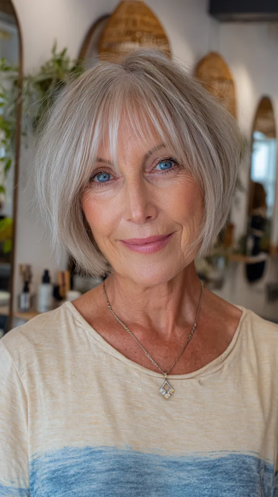 Elegant Layered Shag Bob for Timeless Style
