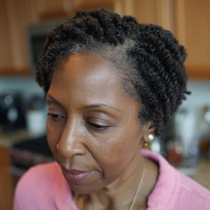 Elegant Natural Twisted Crop with Defined Texture