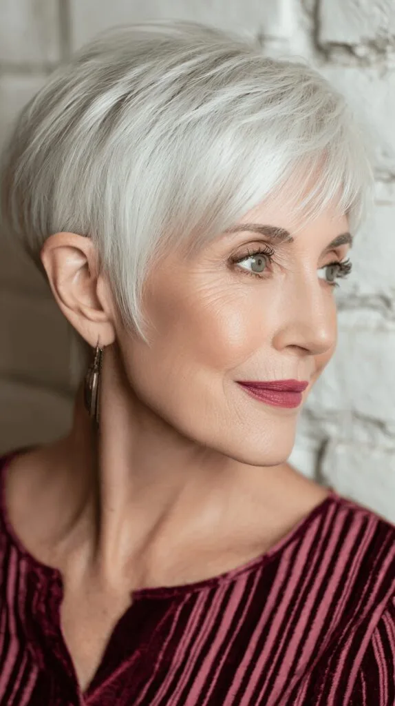 Elegant Short Pixie Cut with Subtle Layers