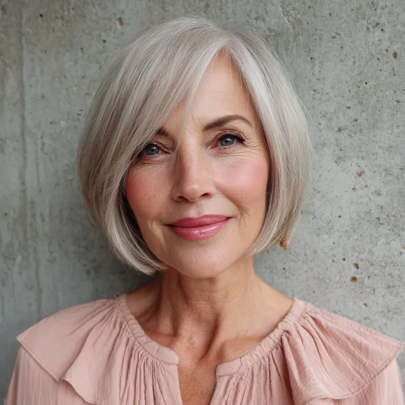 Elegant Soft Blonde Bob with Subtle Layers
