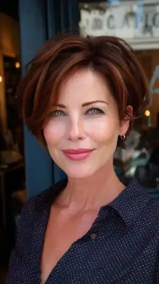 Elegant Textured Short Cut with Soft Volume