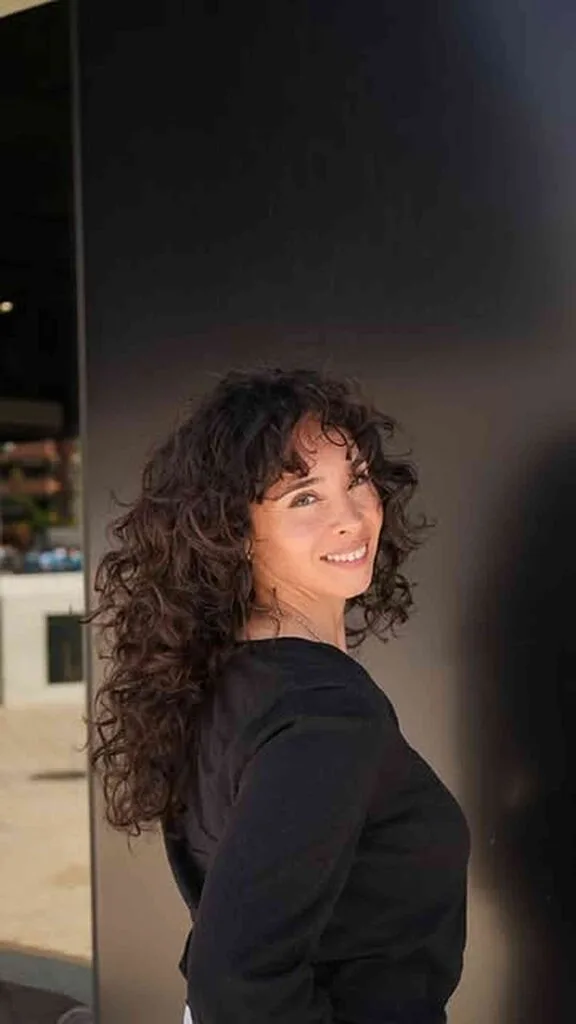 Espresso Curly Shag with Fringe