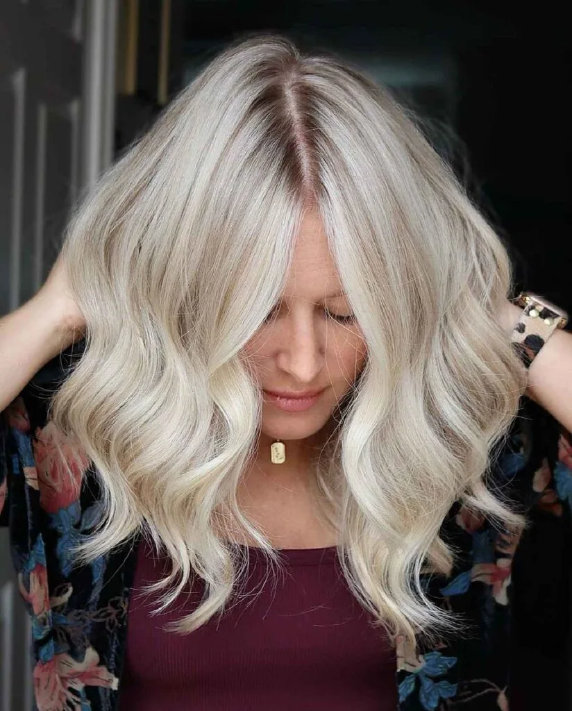 Essence of Platinum Blonde Beach Waves for Mid-Length Hair