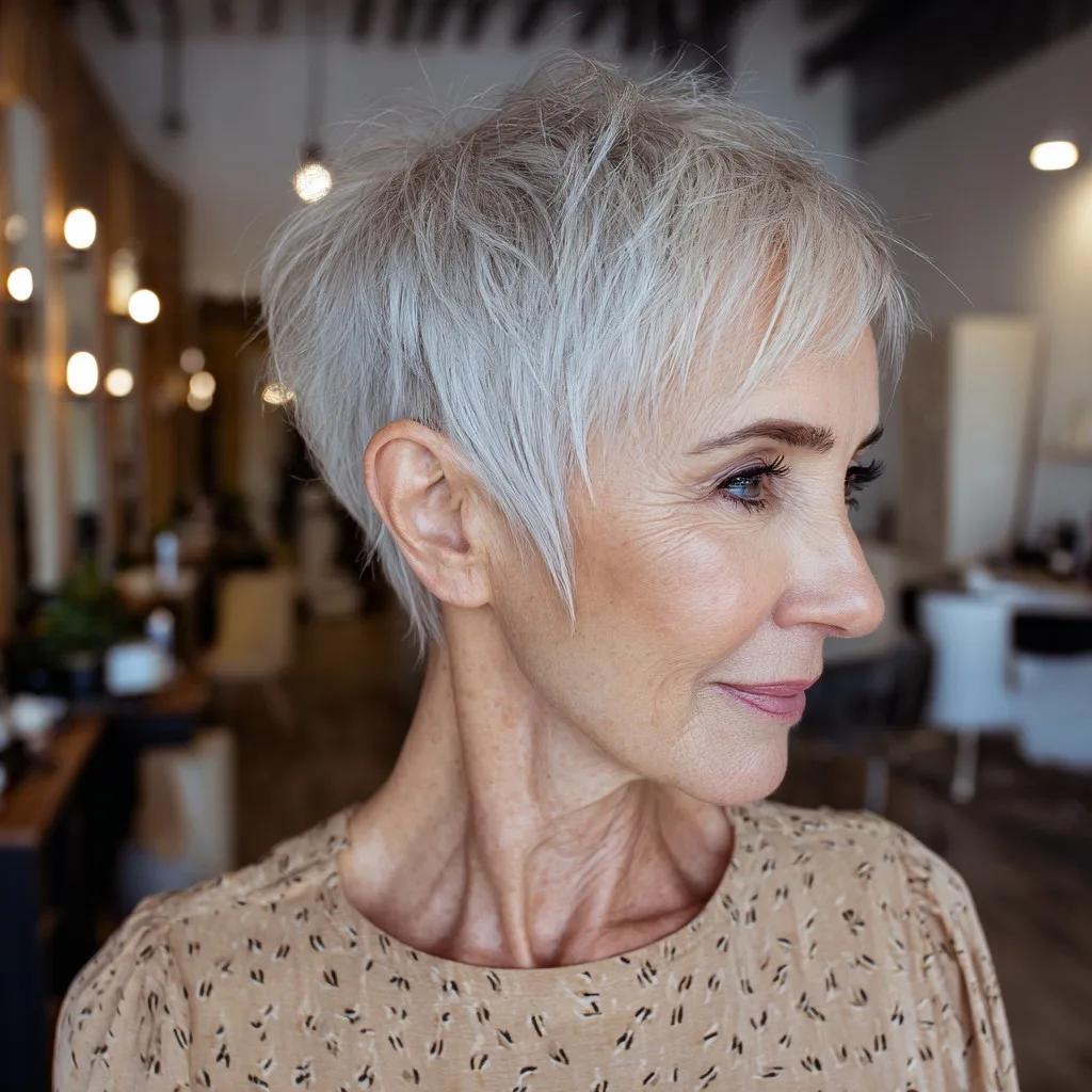 Feathery Textured Pixie Cut for Effortless Movement